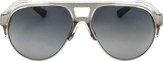 Linda Farrow KRIS VAN ASSCHE KVA49 C2 Mens Sunglasses Silver Size 60