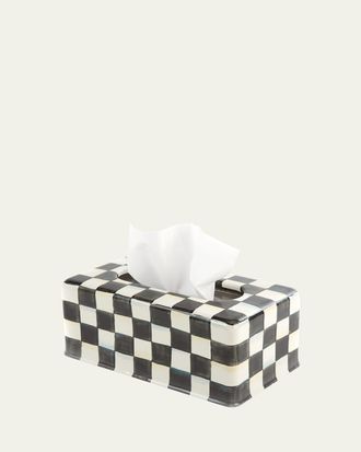 MacKenzie-Childs Courtly Check Long Tissue Box
