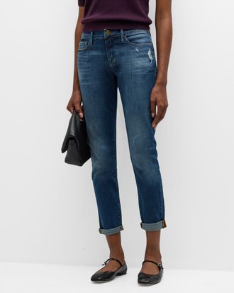 Frame Denim Le Garcon Cropped Boyfriend Jeans