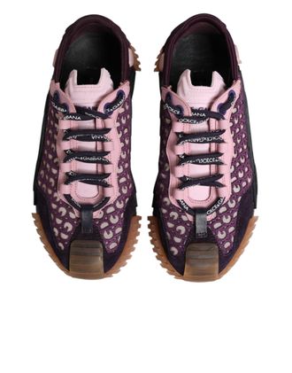 Dolce & Gabbana Womens Multicolor Logo Low Top Ns1 Sneakers Shoes 02+gl+ny+pa+pu+pvc+40lf