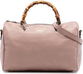 Gucci Pre-owned Gucci Medium Calfskin Bamboo Shopper Boston Bag Ladies QII4EI34YKII5JLY