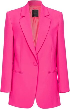 Pinko Esagerata Giacca Crepe - Dames - Blazers - Roze - M - Jassen