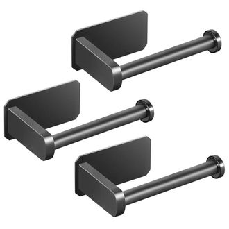 OEM 3 Soportes Autoadhesivos Para Papel Higi&eacute;nico Para Cocina Y Ba&ntilde;o, Soporte Adhesivo Para Rollo, No Requiere Perforaci&oacute;n, Se Adhiere A La Pared