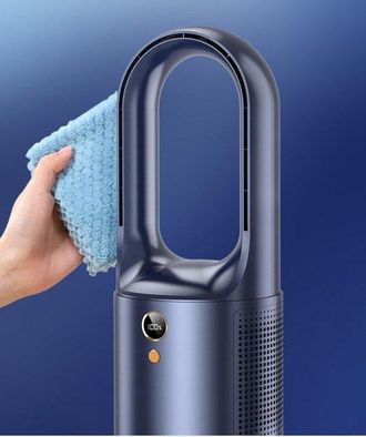 No Brand Ventilador De Mesa Recargable Y Ultrasilencioso Con Un Dise&ntilde;o Seguro, Elegante Y Moderno Sin Aspas Y Un Flujo De Aire Revolucionario (blanco)