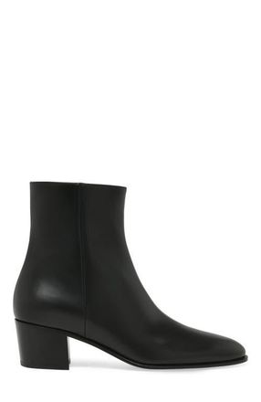 Gianvito Rossi Spencer Bootie in Black Calf at Nordstrom, Size 38.5
