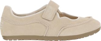 UGG Light Beige Quill Mary Jane Suede Sneakers
