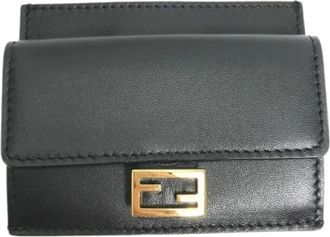 Fendi Pre-owned Wallets, unisex, Black, Size: ONE SIZE Pre-owned Vintage Leather Wallet
