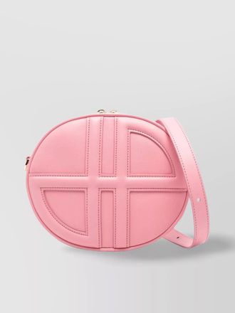 Patou leather shoulder bag adjustable strap