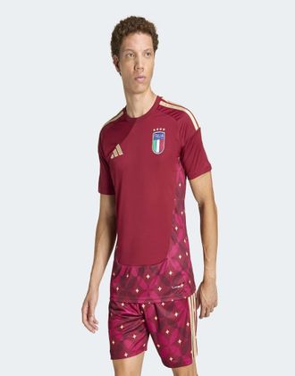 adidas Italy 26 Home - Maglia da portiere bordeaux coll team 2-Rosso