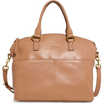 American Leather Co. Carrie Dome Satchel in Nutmeg Smooth at Nordstrom Rack