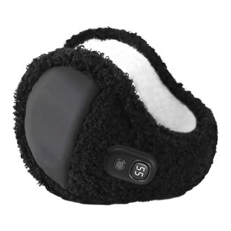 Generic Heated Earmuffs - 3 Level Temperature, Warm Fleece Wool Lining | Rechargeable Ear Warmers, Foldable Auto Power-Off | Winter Outdoor Activity Gift For 