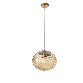 Luce-Ambiente-Design Nereide suspension in Champagne Glass with Concentric Waves