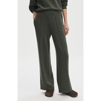 Varley The Wide Leg 28-Inch Pants in Olive Marl at Nordstrom, Size Xx-Small