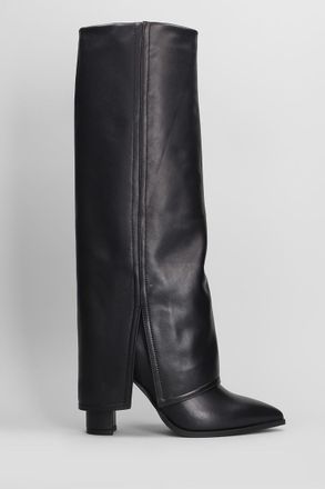 Gis&egrave;l moir&egrave; Teddy High Heels Boots