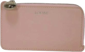 Loewe Pre-owned Wallets, female, Pink, Size: ONE SIZE Pre-owned Leather Wallet