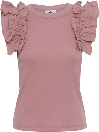 Karen by Simonsen Sleeveless Tops - Dames - T-shirts - Roze - L - Tops