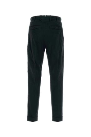 Pantaloni Torino Mens Black Stretch Cotton Pant 0990 Exterior: Elastane Pantaloni Trousers