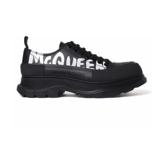 Alexander McQueen Schoenen, Heren, Zwart, 43 EU, Leer, Leren Instapper