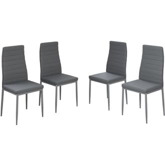 Vicco Sedie Grand, Grigio, 42.5 x 48 cm Set di 4 Vicco