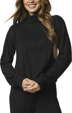 Splendid Cable Lounge Turtleneck Top
