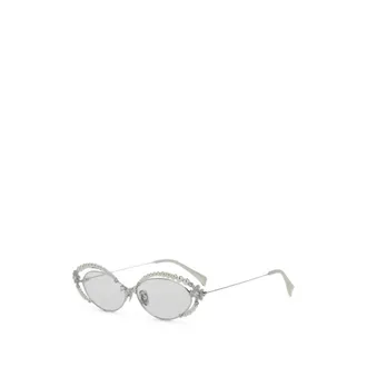 Yvmin Yvmin, Accessoires, Dames, Grijs, ONE Size, Metal Ribbon Zonnebril