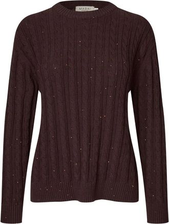 Masai Gebreide kleding - Dames - Truien - Bruin - Maat: M