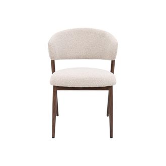 BIZZOTTO Set of 2 chairs model CASSANDRA WALNUT/BEIGE