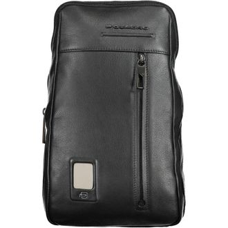 Piquadro Nero Leather Mens Shoulder Mens Bag