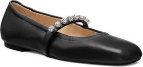 Stuart Weitzman Goldie Ballet Flat in Black at Nordstrom Rack, Size 5.5