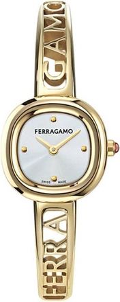 Ferragamo Iconic Jewel Bangle Quartz Silver Dial Ladies Watch SFAB00324
