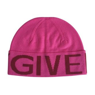 Givenchy Merino wollen jacquard beanie - Dames - Hoeden - Roze - ONE Size - Wol - Accessoires