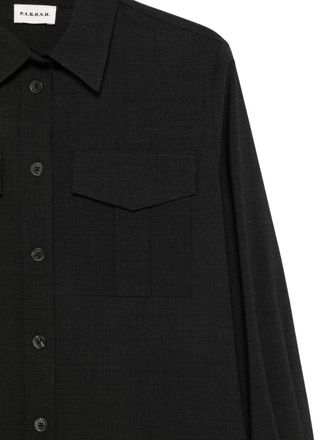P.A.R.O.S.H. Wool-Blend Shirt - Brown