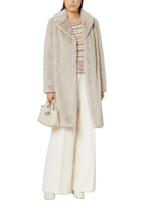 Herno Faux Fur Coat - Beige