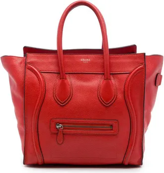 Celine Pre-owned Celine Mini Grained Calfskin Luggage Tote Ladies 6C810WN3DZTZOKQE