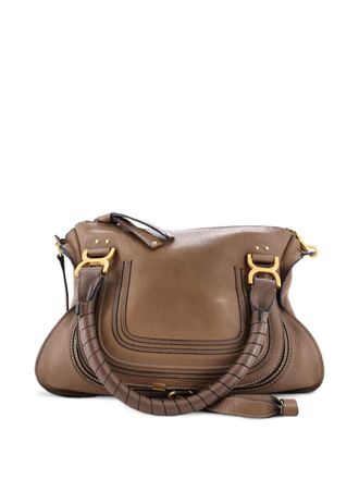 Chlo&eacute; Marcie Leather Small satchel - women - Calf Leather - One Size - Brown