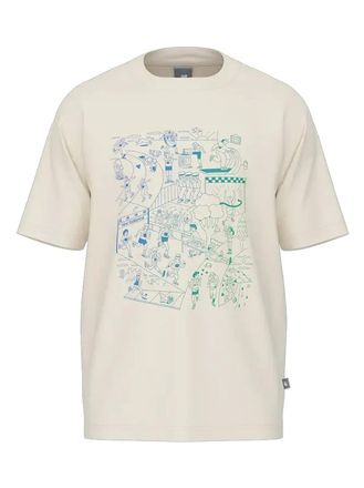 New Balance graphic-print T-shirt - men - Cotton - S - Neutrals