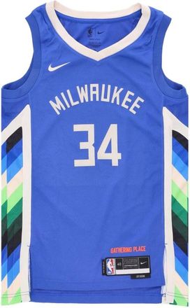 Nike Giannis Antetokounmpo City Edition Basketbal Tanktop - Heren - Fitness - Blauw - 2XL - Polyester - Fitness