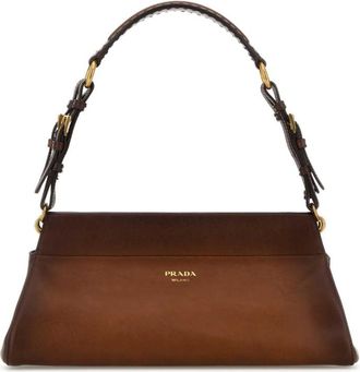 Prada Brown Enchaine medium Shoulder Bag
