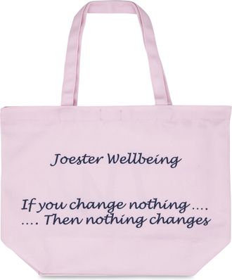 Generic Joester Wellbeing - Cotton/Canvas Tote Bag. (Quote 1: If you change nothing, nothing changes, Pretty in Pink)