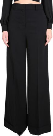 Moschino Black Wide Leg Flat Front Pants