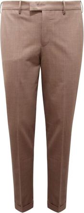 PT01 Master Fit Wollen Pantalon - Heren - Nette broeken - Bruin - 2XL - Wol - Broeken