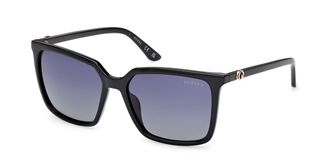Guess GU00258 Polarized 01D Womens Sunglasses Black Size 56