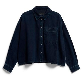 Armedangels Nalaani Denim Blouse Bluse f&uuml;r Damen | blau