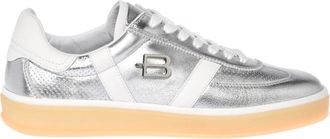 Baldinini Laminated Leather Sneaker - Dames - Sneakers - Grijs - 39 EU - Leer - Schoenen
