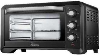 Ardes Horno El&eacute;ctrico Con Temporizador Y 6 Funciones De Cocci&oacute;n, 1380 W, Color Negro, Ardes Ar6222pb