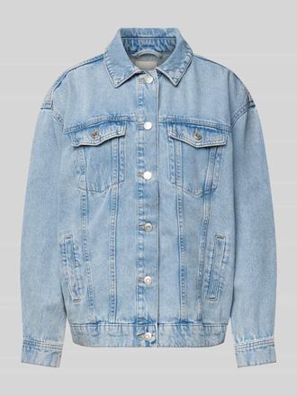 Only Oversized Jeansjacke aus reiner Baumwolle Modell OCEAN in Hellblau, Gr&ouml;&szlig;e XS