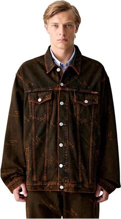 Martine Rose Oversized Denim Jacket - Heren - Spijkerjassen - Bruin - L - Denim - Jassen