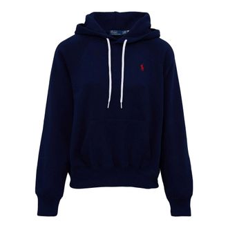 Polo Ralph Lauren Hoodies, female, Blue, Size: XS Fleece Hoodie