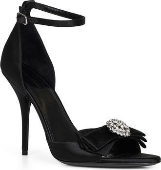 Balenciaga Womens Black Avenue Palazzo 110 Mm Sandals Viscose
