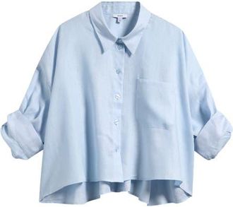 Reiss Solena Top in Light Blue at Nordstrom, Size 14 Us